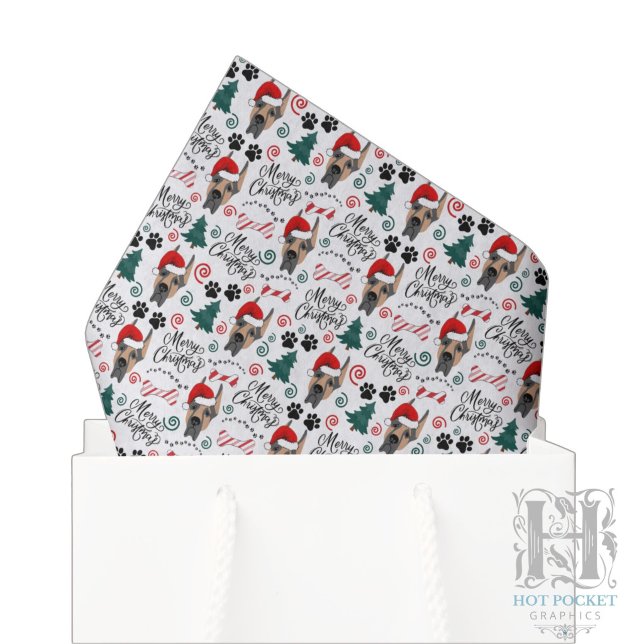 Seda Papel Higiênico de Natal Great Dane (Criador carregado)