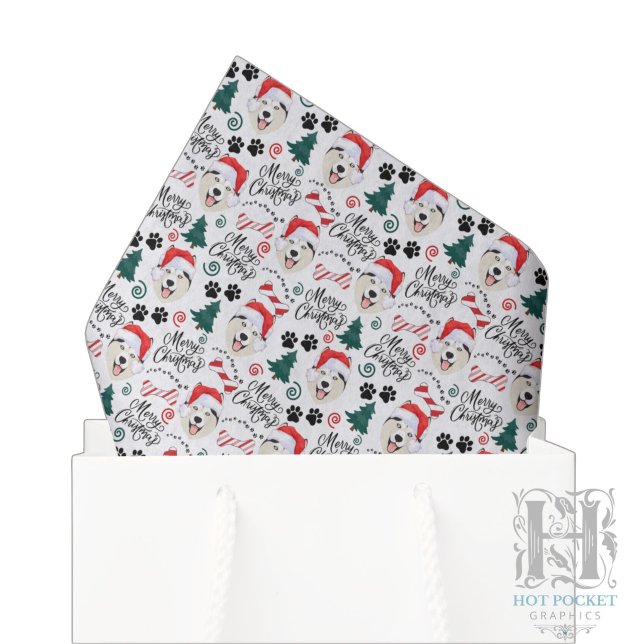 Seda Papel Higiênico de Natal Siberian Husky (Criador carregado)