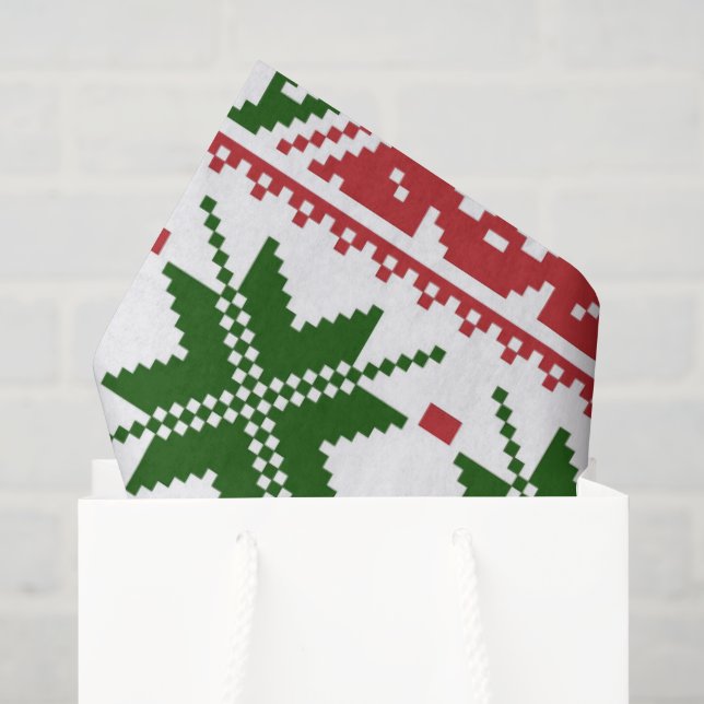 Seda Papel higiênico de rena de Natal (Sacola de presentes)