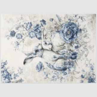 Seda Papel Higiênico de Tecido Par de Coelho Três