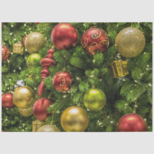 Seda Papel lenço de decantação do enfeites de natal