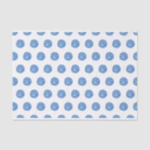 Papel no Tecido das Bolinhas de Aquarela Azul
