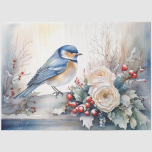 Seda Papel para tecidos de aves de inverno