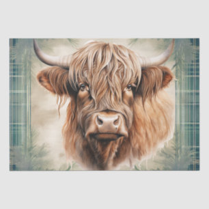 Seda Papel para tecidos de cor aquosa do Clã Tartan das