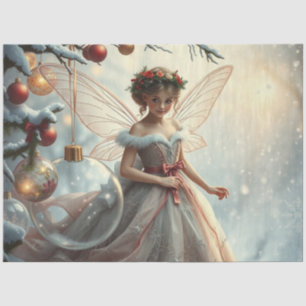 Seda Papel para tecidos de fada de Natal