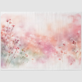 Seda Papel para tecidos de flor silvestre, rosa