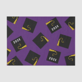 Seda Papel para tecidos de graduação em roxo