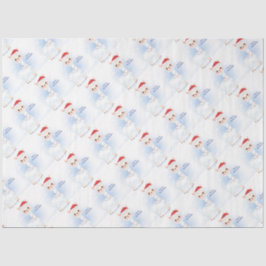 Seda Papel para Tecidos de Llamas de Natal