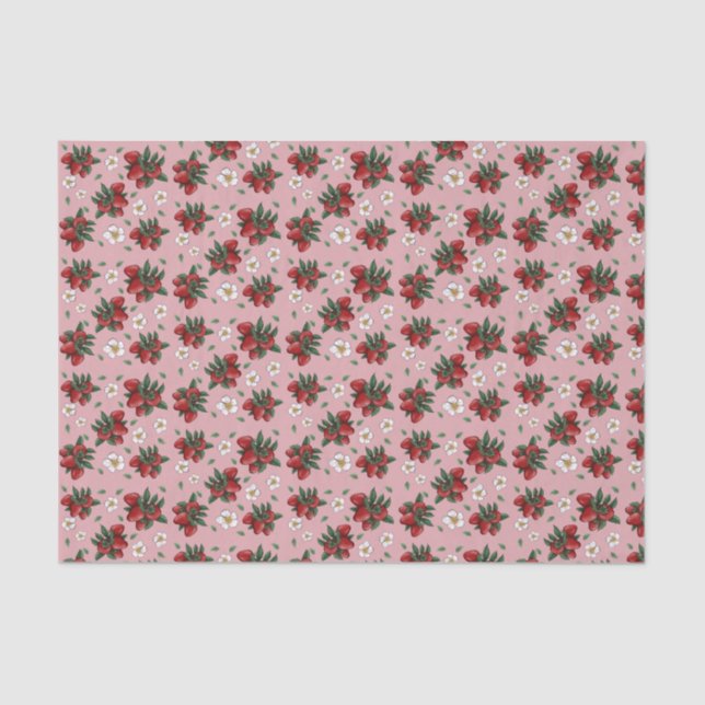 Seda Papel para tecidos de morango (Frente )