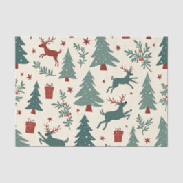 Seda Papel para tecidos de Natal