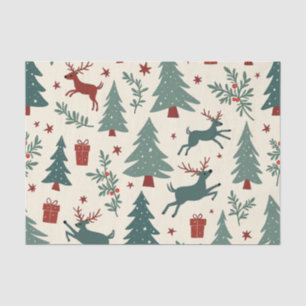 Seda Papel para tecidos de Natal