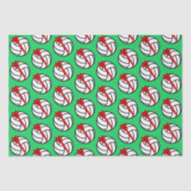 Papel para tecidos de Natal de Voleibol