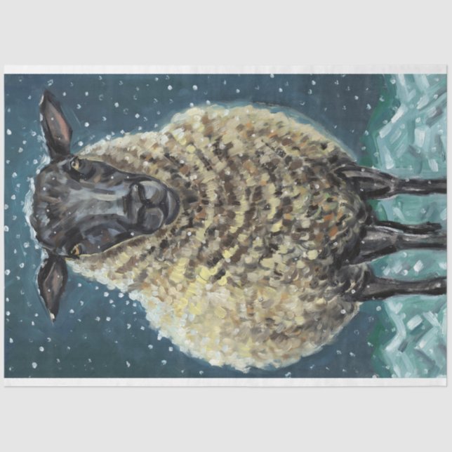 Seda Papel para tecidos de ovelha (Frente )