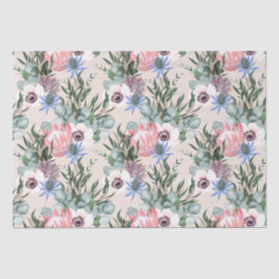 Seda Papel para tecidos de padrão floral
