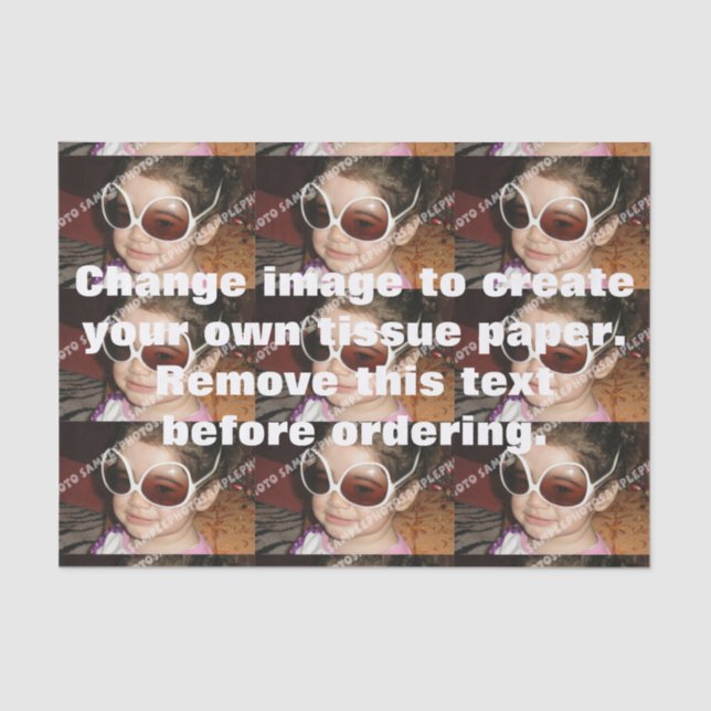 Seda Papel personalizado de tecido fotográfico. Faça o  (Frente )