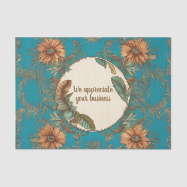 Seda Papel personalizável de enrolamento de tecidos (Frente )