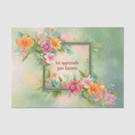 Seda Papel personalizável de enrolamento de tecidos tro