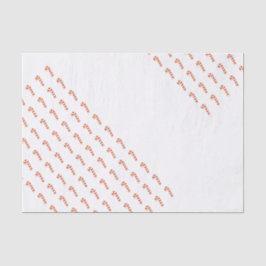 Seda Papel Tecido - Canas de Doces com Striping Vermelh