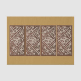 Seda Papel Tecido com Design de Ouro Único