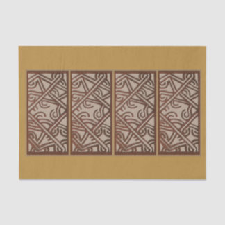 Seda Papel Tecido com Design de Ouro Único