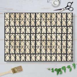 Seda Papel Tecido com Padrão de Diamante Inspirado na Á