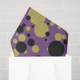 Seda Papel Tecido com Pontilhado de Brilho Roxo Gatsby