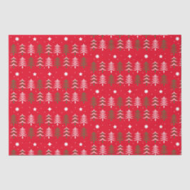 Seda Papel Tecido das Árvores de Natal