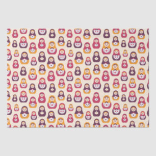 Seda Papel Tecido das Bonecas de Descolagem
