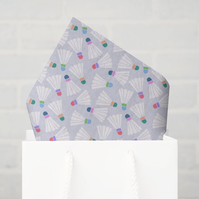 Seda Papel Tecido de Badminton, Presente de Aniversário (Sacola de presentes)