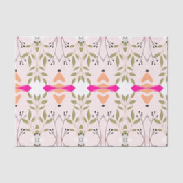 Seda Papel Tecido de Beleza Botânica Elegante