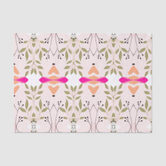 Seda Papel Tecido de Beleza Botânica Elegante