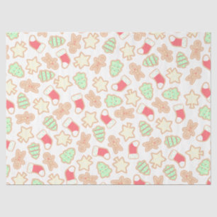 Seda Papel Tecido de Biscoito de Natal bonito