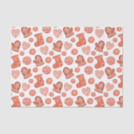 Seda Papel Tecido de Biscoitos de Natal