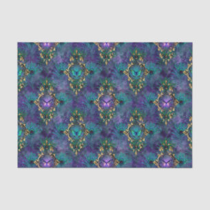 Seda Papel Tecido de Decodificação das Borboletas de Pa