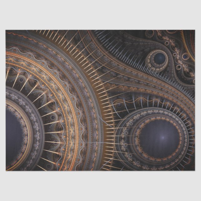 Seda Papel Tecido de Decoupage Abstrato 18 para engrena (Frente )