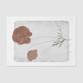 Seda Papel Tecido de Decoupage com 35 pés de flor