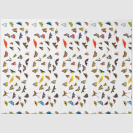 Seda Papel Tecido de Decoupage da Coleção de Borboletas