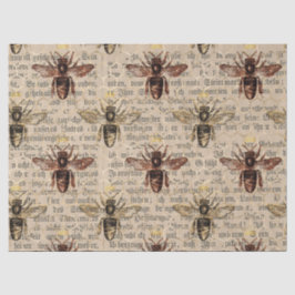 Seda Papel Tecido de Decoupage da Rainha Marrom