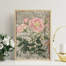 Seda Papel Tecido De Decoupage De Rosa De Pó Cremoso