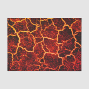 Seda Papel Tecido de Decoupage de Vulcanologia de Lava