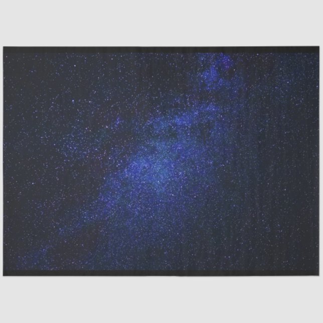 Seda Papel Tecido de Decoupage do Céu Noturno Estrelado (Frente )