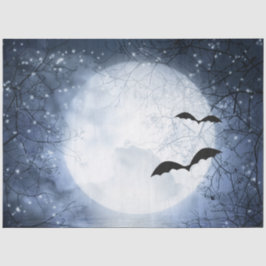 Seda Papel Tecido de Decoupage do Dia das Bruxas Gótico