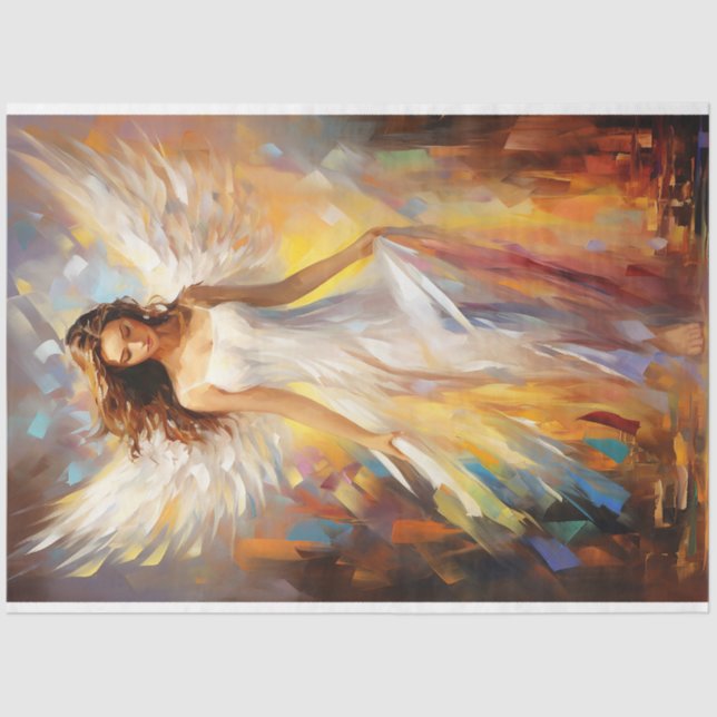 Seda Papel Tecido de Decoupage do Eethal Angel (Frente )