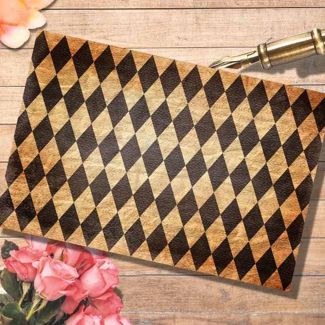 Seda Papel Tecido de Decoupage do Harlequin Antiquado (Criador carregado)