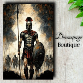 Seda Papel Tecido de Decoupage Spartan