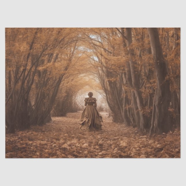 Seda Papel Tecido de Decoupage - Sussurros do Selvagem  (Frente )