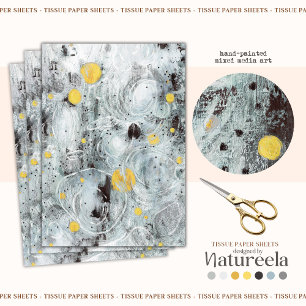 Seda Papel Tecido de Design de Textura Artística Abstra
