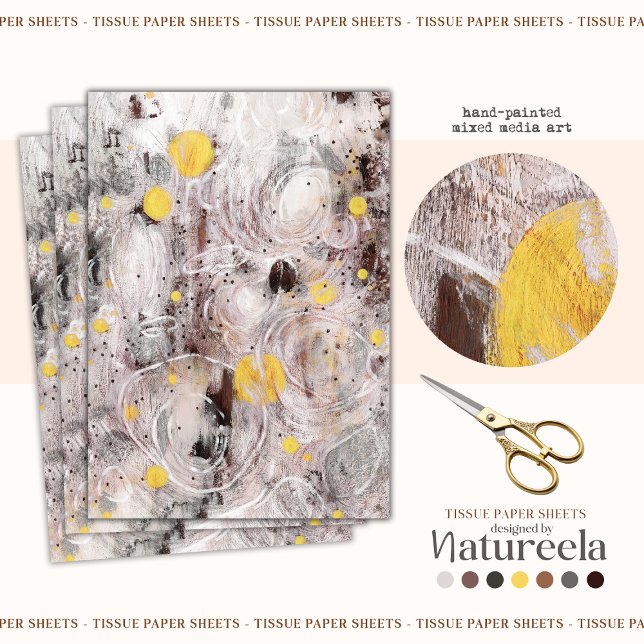 Seda Papel Tecido de Design de Textura Artística Abstra (Criador carregado)