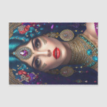 Papel Tecido de Desligamento de Mulher Exótica