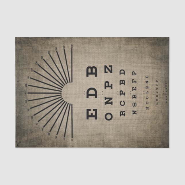 Seda Papel Tecido de Desvinculação - Gráfico de Olhos d (Frente )